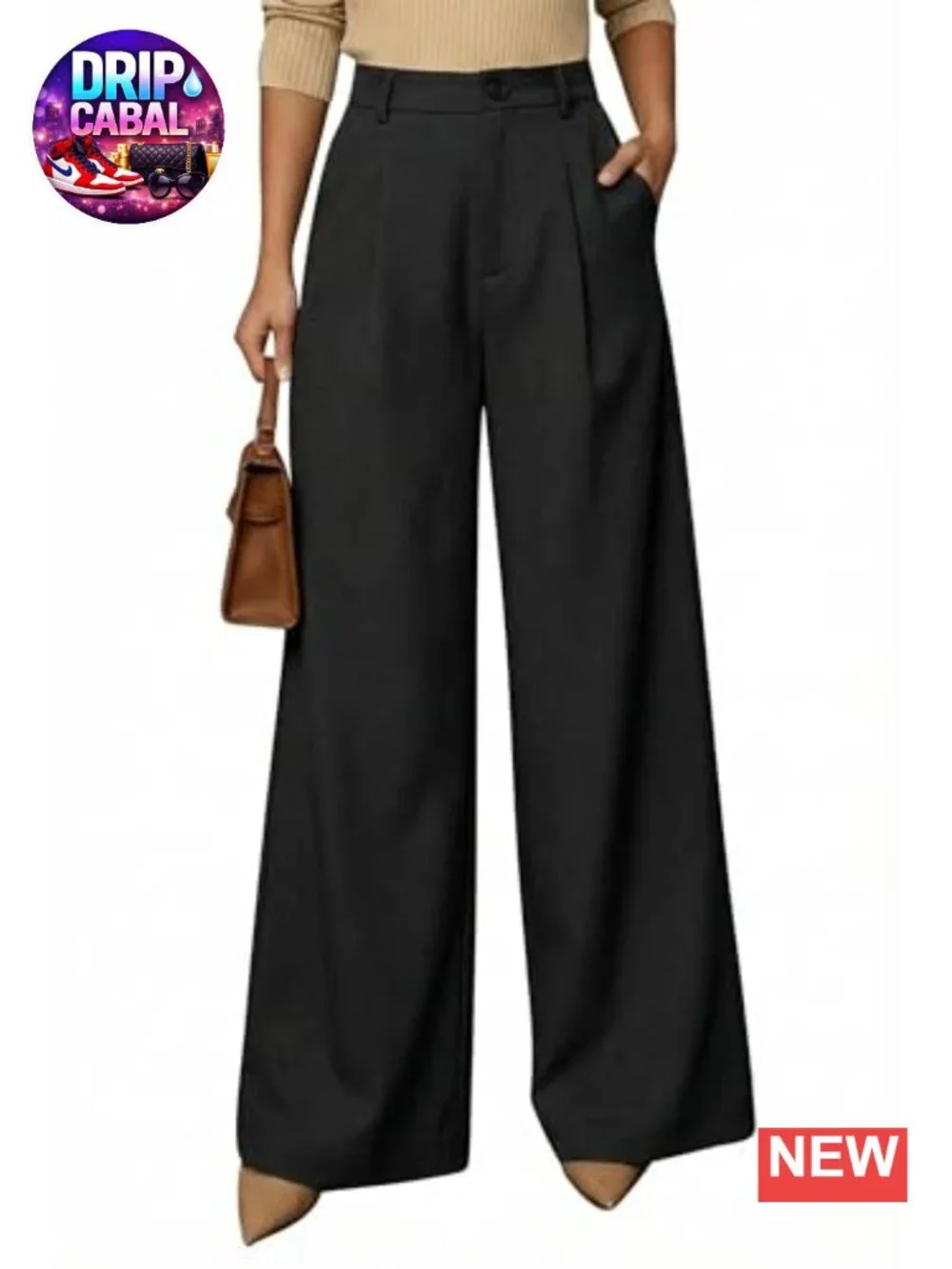 Linen Blend Wide Leg Pants High Waisted Palazzo Trousers Business Casual